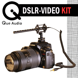 [QUE AUDIO Q DSLR-VIDEO KIT] 전문가용 최고급 큐오디오 미니 샷건마이크/방송영상장비용/초경량/DSLR 동영상 캠코더용 마이크 비디오마이크/Q DSLR VIDEO KIT/VIDEOMIC PRO 당일배송