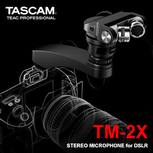 [TASCAM TM-2X] 타스컴 스테레오 DSLR 캠코더용 마이크/니콘DSLR/캐논DSLR/EOS 5D Mark II/7D/60D/600D/700D/오두막/당일배송