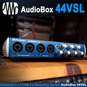 [PreSonus AudioBox 44VSL] USB 2.0 오디오 인터페이스 4in-4out /고품질 프리앰프 탑재/홈레코딩/프리소너스 정품/당일배송