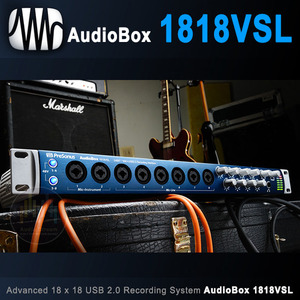 [PreSonus AudioBox 1818VSL] USB 2.0 오디오 인터페이스 18in-18out /고품질 프리앰프 탑재/홈레코딩/프리소너스 정품/당일배송